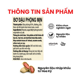 [MUA 2 TẶNG 1 - mô tả ở hình] Bơ Đậu Phộng Dạng Mịn Dan D Pak I Peanut Butter Creamy I 400g