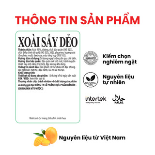 Xoài Sấy Dẻo Tự Nhiên Dan D Pak I Dried Mango I 85g