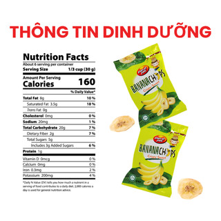 Chuối Sấy Giòn Dan D Pak I Banana Chips I 170g