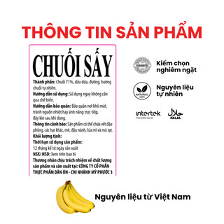 Chuối Sấy Giòn Dan D Pak I Banana Chips I 500g