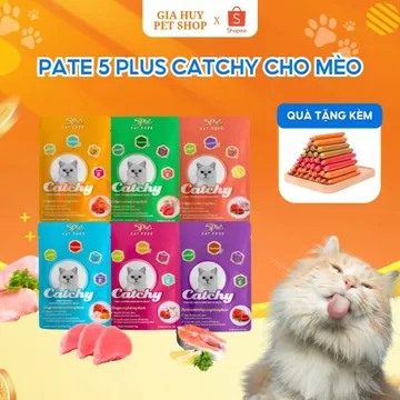 Pate 5 plus pate Catchy pate cho mèo thức ăn cho mèo 70g giahuypetshop