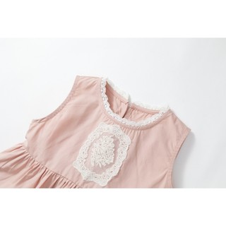Đồ Bộ Cho Bé Gái, Set Đồ Cho Bé Gái Cách Tiểu Thư Phối Ren Xinh Xắn Chất Liệu Cotton Mềm Mại