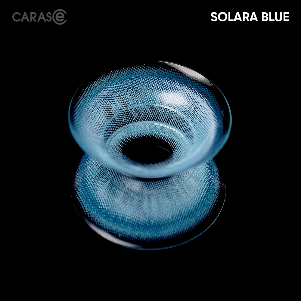 [1 chiếc] Kính áp tròng khoá ẩm 8H 1 Tháng Màu Xanh Dương CARASE, Lens cận SOLARA BLUE