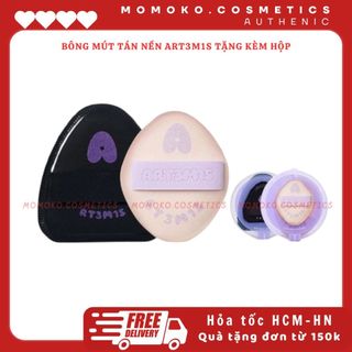 [ART3M1S] Mút Trang Điểm Mút Tán Nền Phủ Phấn ART3M1S SIêu Mềm Không Hút Nền Kèm Hộp Đựng