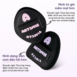 [ART3M1S] Mút Trang Điểm Mút Tán Nền Phủ Phấn ART3M1S SIêu Mềm Không Hút Nền Kèm Hộp Đựng