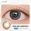 Kính áp tròng khoá ẩm 8H 1 Tháng Màu Nâu Sáng CARASE, Lens cận SOLARA BROWN