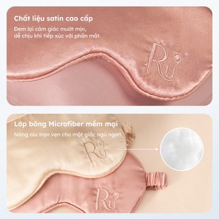 Bịt mắt ngủ cao cấp Ru9 | Ngăn Ánh Sáng Tốt | Chất Liệu Lụa Satin Mềm Mịn | Thoáng Mát | Hỗ Trợ Ngủ Ngon