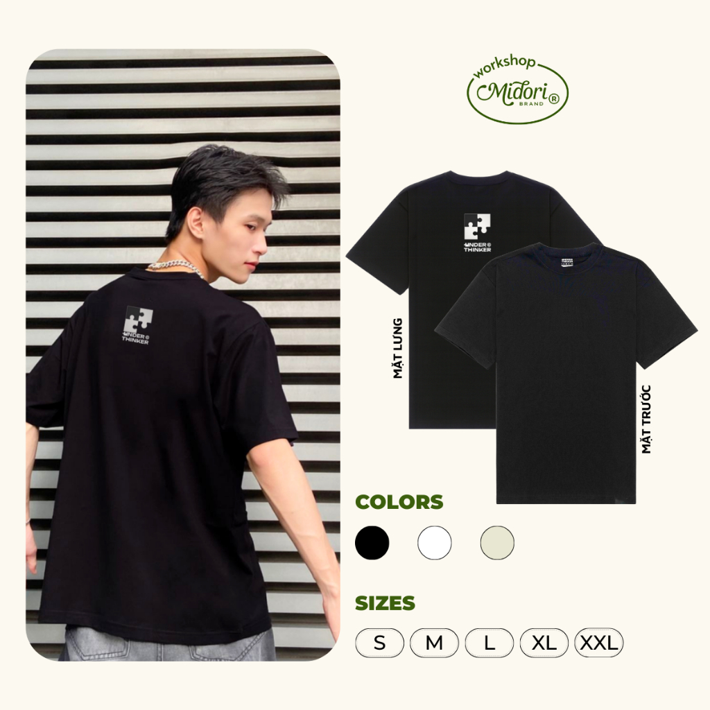 Áo Thun Form Rộng A Missing Part Phông Basic Nam Nữ Unisex Cotton Local Brand | MI MIDORI