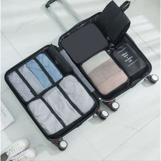 Set 7 túi du lịch đa năng gấp gọn chống nước túi đựng đồ quần áo giày dép tiện lợi