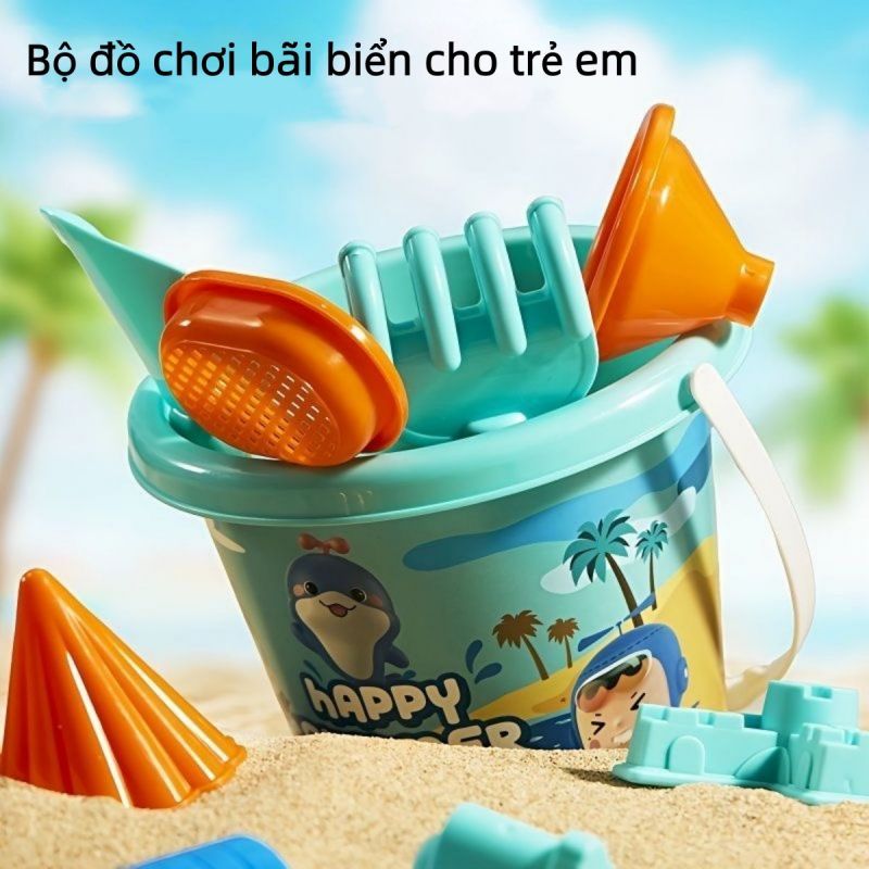 Đồ chơi cho trẻ em Lâu đài xô cát bé cát đào công cụ trẻ em mùa hè bờ biển đồ chơi