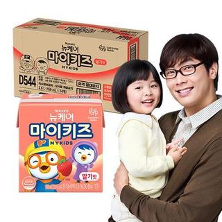 Thùng 24 hộp Sữa dinh dưỡng Nucare Mykids Strawberry 150ml Pororo vị dâu DAESANG WELLIFE tặng thạch Catch! Teenieping