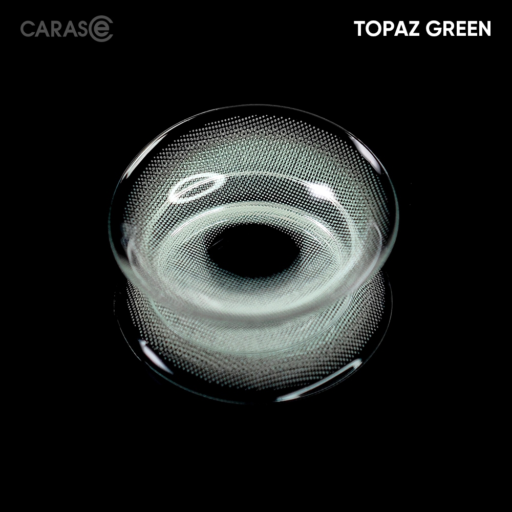 [1 chiếc] Kính áp tròng khoá ẩm 8H 1 Tháng Màu Xanh Lam Ngọc CARASE, Lens cận TOPAZ GREEN