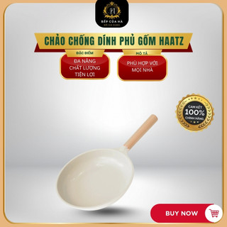 Chảo Chống Dính Phủ Gốm Haatz 28cm Dùng Cho Mọi Loại Bếp, Tiện Lợi Dễ Dàng Vệ Sinh - Bếp Của Hà