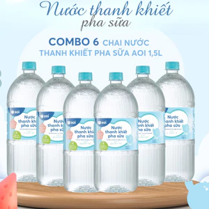 Combo 6 chai/ Combo 12 chai nước thanh khiết pha sữa Aoi 350ml/ 500ml/ 1000ml cho bé!