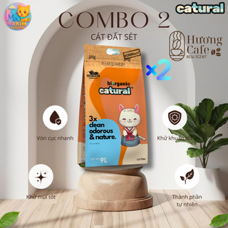 Combo 2 Túi Cát Đất Sét Catural Khử Mùi Mạnh, Vón Cục Nhanh, Siêu Ít Bụi - MrKim SaiGon