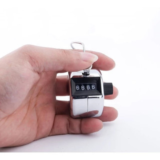MÁY BẤM SỐ CƠ HỌC CÂM TAY ĐẾM SỐ LƯỢNG NHỎ GỌN, KHÔNG CẦN PIN