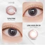 Kính áp tròng khoá ẩm 8H 1 Tháng Màu Hồng Pastel CARASE, Lens cận TOPAZ PINK