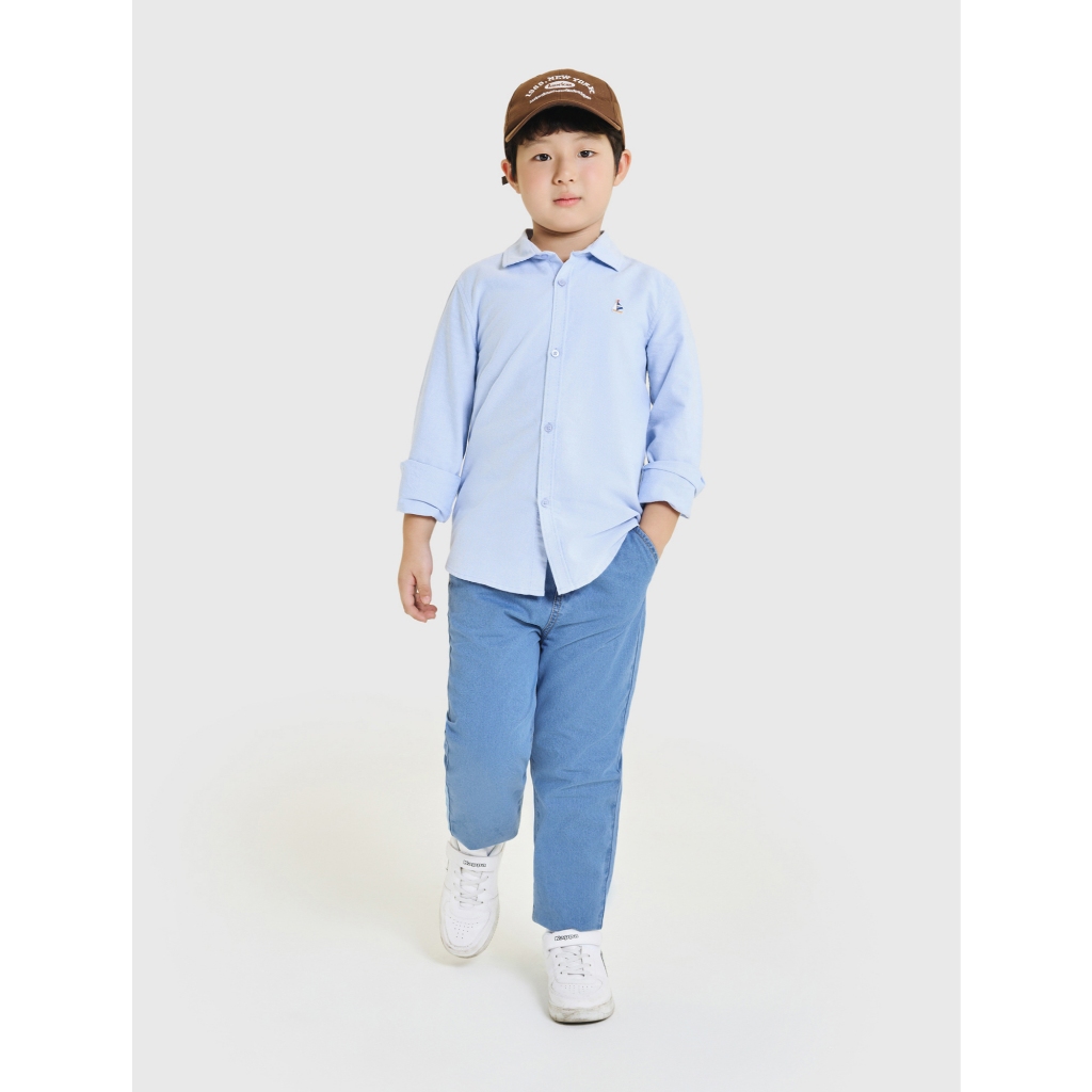 Quần jeans bé trai CANIFA dáng jogger rộng rãi 2BJ25A003