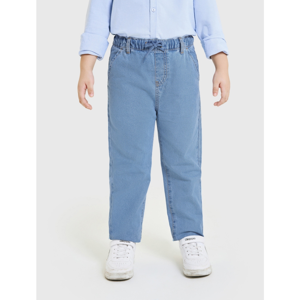 Quần jeans bé trai CANIFA dáng jogger rộng rãi 2BJ25A003
