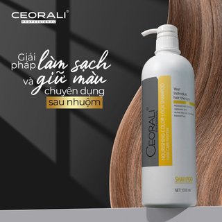 Ceorali - Dầu gội Giữ Màu dưỡng tóc nhuộm tươi sắc, bền màu và mềm mại tự nhiên 1000ml