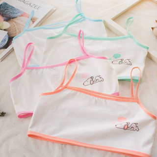 Combo 5 Áo lót nữ học sinh cotton không mút ngực - Set 5 Áo lá dây học sinh mảnh thoáng mát A154