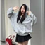 Áo Khoác Hoodie Zip Form Boxy In Lụa Viralwear Unisex Chất Nỉ 2 Da Mặc Được 4 Mùa