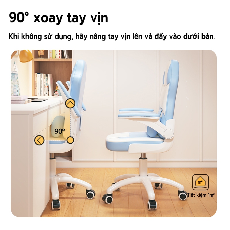 Ghế học sinh chống gù chống cận NOVUS - Tựa lưng ergonomic, điều chỉnh độ cao linh hoạt, phù hợp trẻ 3-15 tuổi.