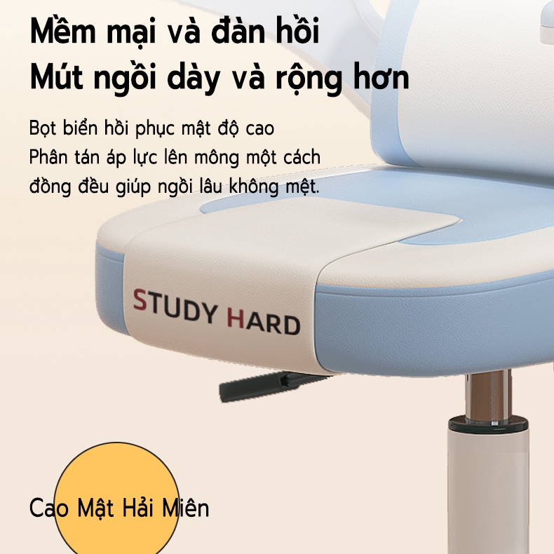 Ghế học sinh chống gù chống cận NOVUS - Tựa lưng ergonomic, điều chỉnh độ cao linh hoạt, phù hợp trẻ 3-15 tuổi.