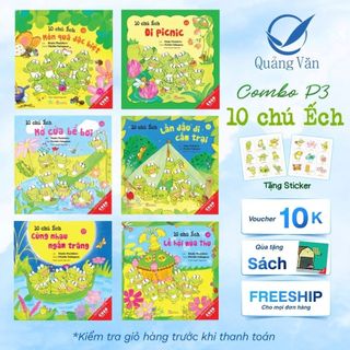 Sách Combo Ehon Nhật Bản 10 Chú Ếch Phần 3 - TB 2024 (Tập 13 - 18)