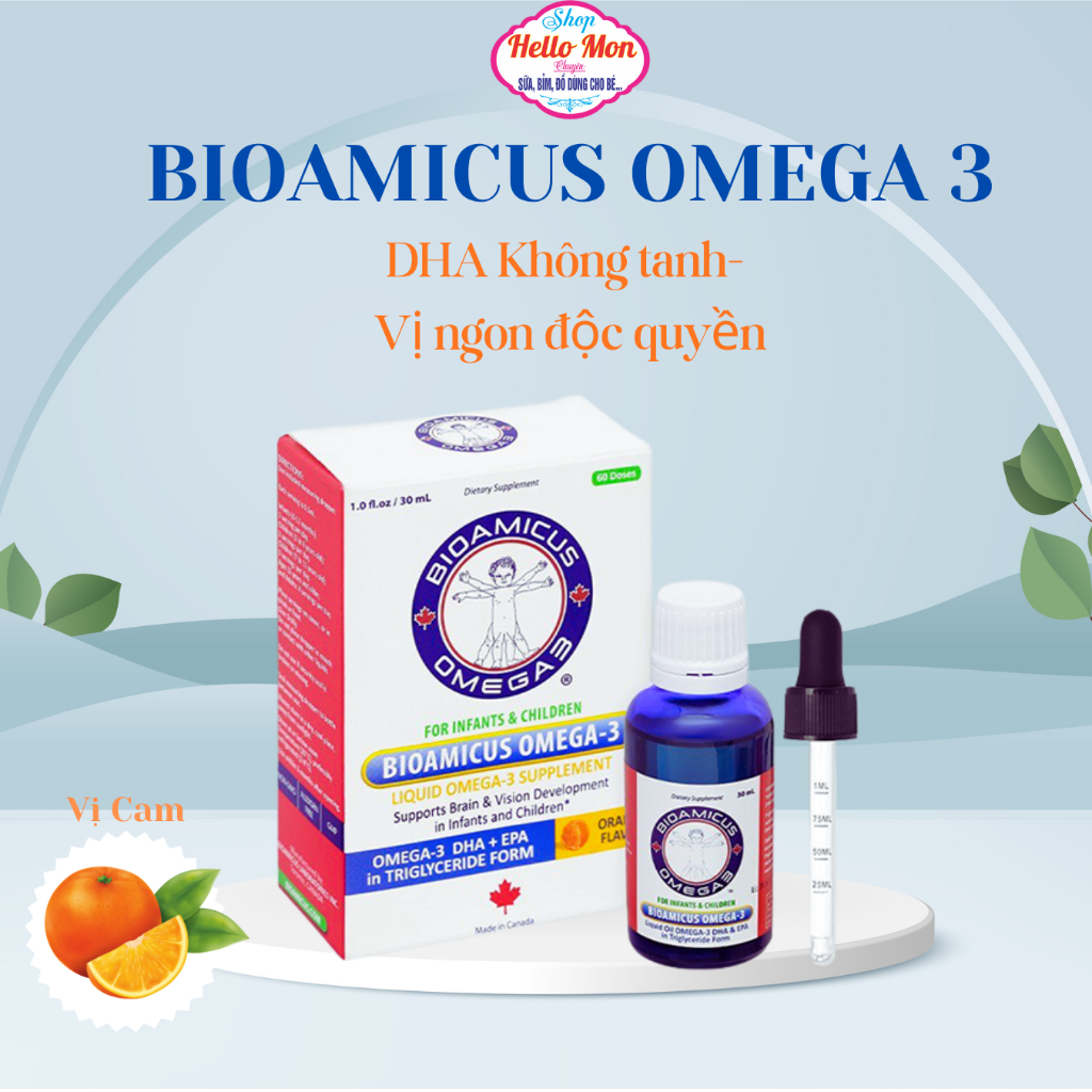 Bioamicus omega 3 - bổ sung DHA, EPA giúp bé thông minh, sáng mắt ...