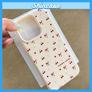 Ốp Lưng iPhone TPU Hoạ Tiết Da Cherry Loves Chống Sốc, Chống Bẩn Cao Cấp - iP X/XS/11/12/13/14/15/16/17/Plus/Pro/Max/Air