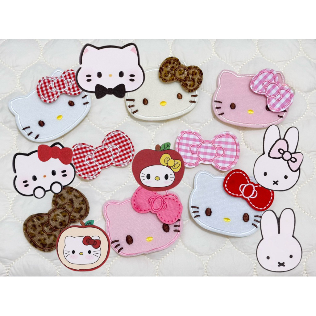 MIẾNG DÁN TÓC CÁC MẪU MỚI NHẤT HÌNH HELLO KITTY/ THỎ/ MÈO DỄ THƯƠNG - CÓ THỂ TÁCH RỜI NƠ RIÊNGẤT