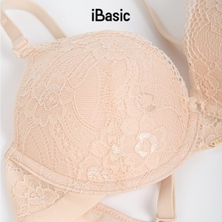 Áo ngực nữ ren iBasic có gọng mút mỏng họa tiết ren BRAY109