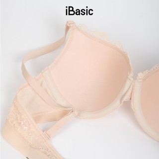 Áo ngực nữ ren iBasic có gọng mút mỏng họa tiết ren BRAY109