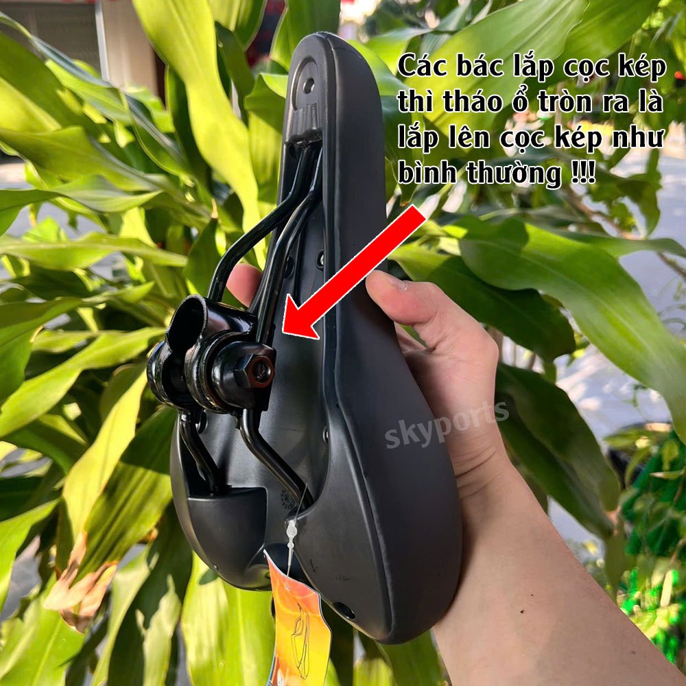 Yên xe đạp thể thao êm ái chống nước phù hợp mọi dòng xe đạp đệm mút Polyurethane ngồi rất dễ chịu