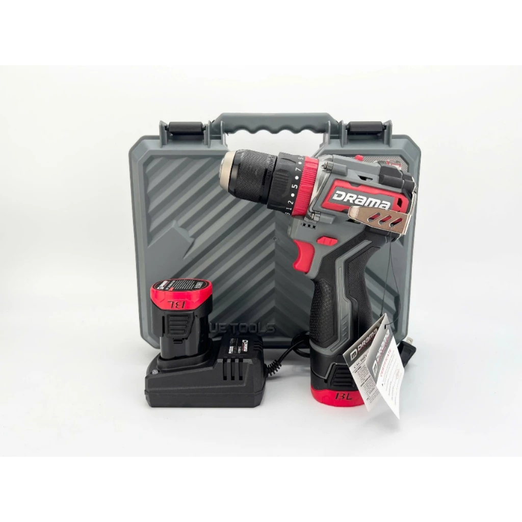 Máy khoan pin DRAMA D-18 Động Cơ Không chổi than 55NM Đầu Kẹp 10mm Autolock 3 Chức Năng, 23 Cấp Trượt