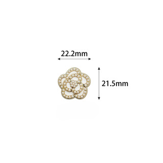 Bộ 8 Sticker, Charm 3D chủ đề Nơ tim lớn nhựa cứng gắn Dép Sục, Cá Sấu Mita JB-384