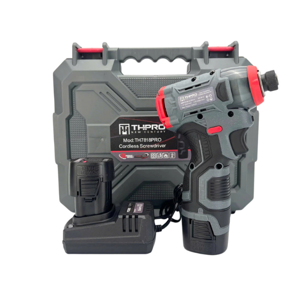 Máy Chuyên Vít THPRO TH7818PRO Động Cơ Không Chổi Than 3 Cấp Chỉnh Tốc Độ, Lực Siết 140N.m, Dùng Pin 4 Cell