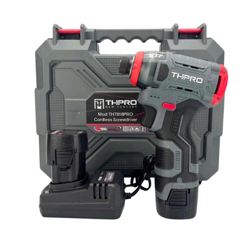 Máy Chuyên Vít THPRO TH7818PRO Động Cơ Không Chổi Than 3 Cấp Chỉnh Tốc Độ, Lực Siết 140N.m, Dùng Pin 4 Cell