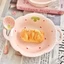 Set bát 4 chi tiết hoạ tiết dâu tây xinh xỉu gồm 1 tô 1 bát thìa và đũa