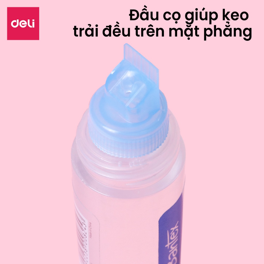 Hồ Nước Deli 50ml Nhiều Màu – Keo Dán Giấy Thủ Công Văn Phòng Học Tập Siêu Dính Nhanh Khô Có Thể Giặt