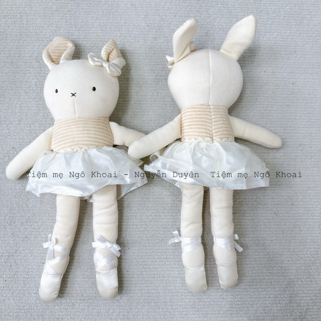 [MD06] ORGANIC Thỏ bông ghiền phong cách Hàn Quốc cho bé yêu