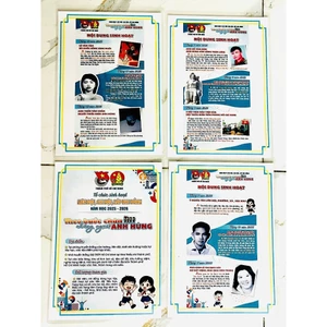 BỘ TRANG TRÍ GÓC LỚP - THEO BƯỚC CHÂN NHỮNG NGƯỜI ANH HÙNG