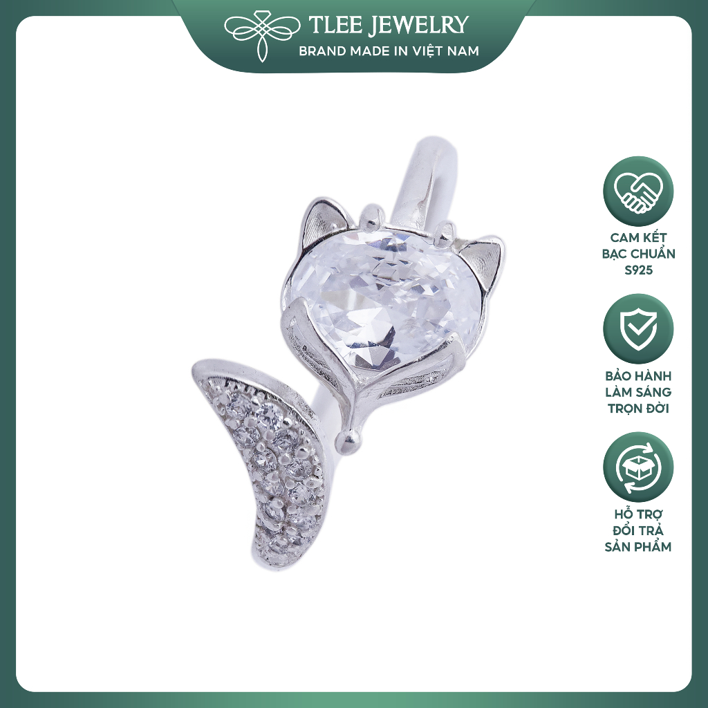 Women's 925 Silver Feng Shui Ring by TLEE JEWELRY Official Store