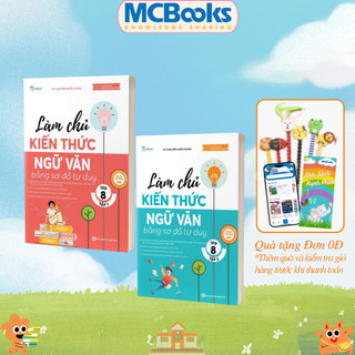 Sách - Làm Chủ Kiến Thức Ngữ Văn Bằng Sơ Đồ Tư Duy Lớp 8 (Tập 1+Tập 2) Theo chương trình mới