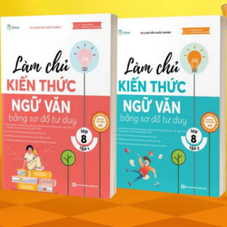 Sách - Làm Chủ Kiến Thức Ngữ Văn Bằng Sơ Đồ Tư Duy Lớp 8 (Tập 1+Tập 2) Theo chương trình mới
