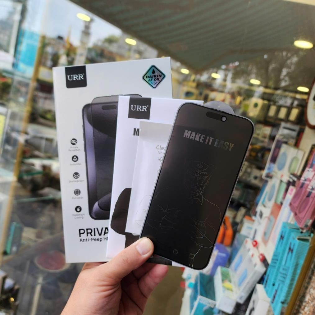 Kính cường lực Autobot chống nhìn trộm full viền cho IPhone 17Promax 17Pro 17Air 17 16 15 14 13