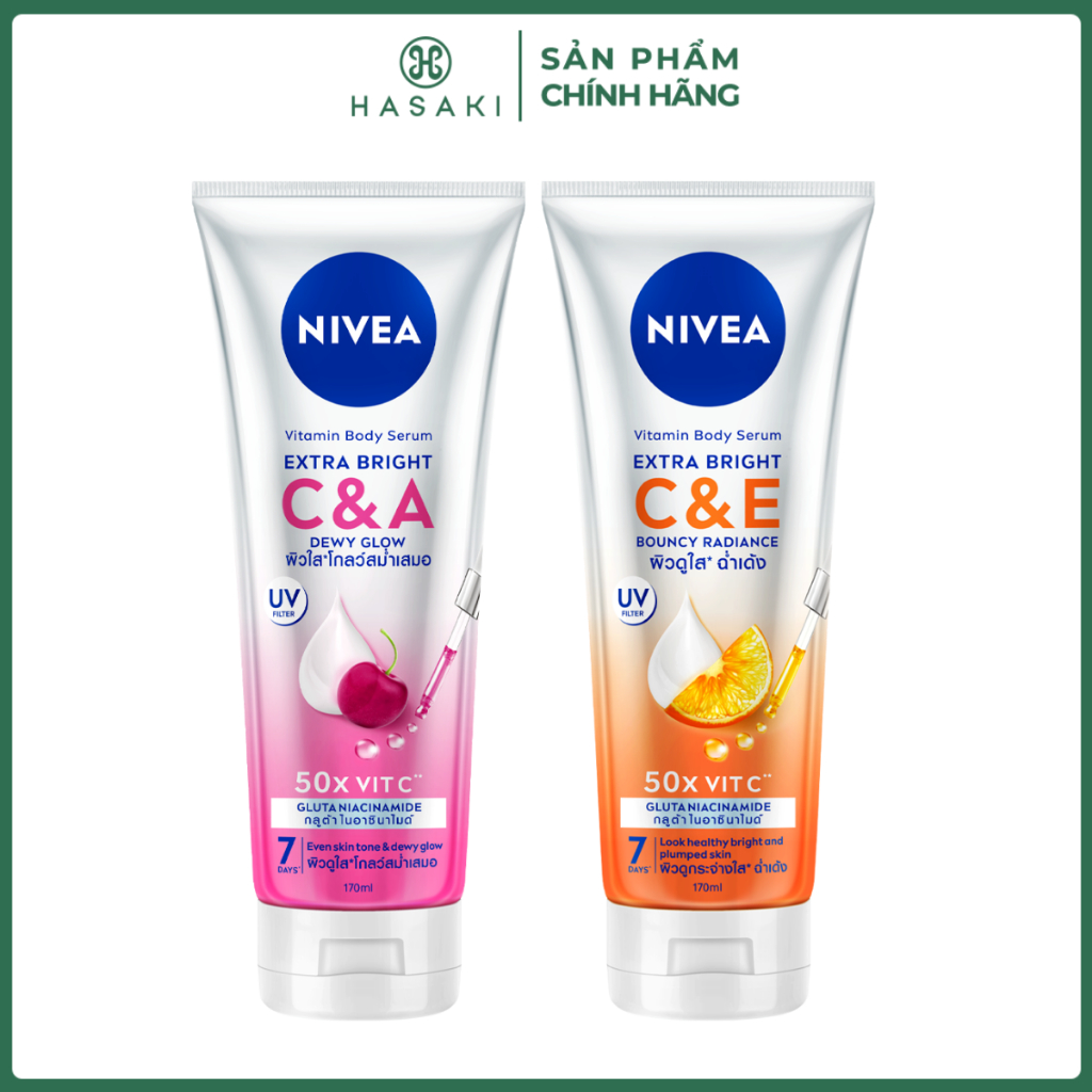 Sữa Dưỡng Thể Nivea Extra White C&E Vitamin Lotion Giúp Dưỡng Sáng & Tăng Đàn Hồi Da 180ml