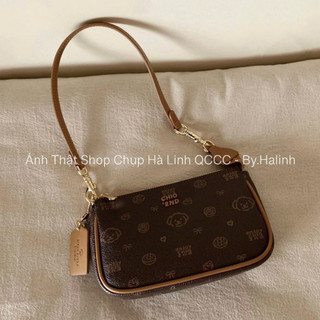 CHIO2nd - 2 Dây - Túi Kẹp Nách Dáng Ngang Hoạ Tiết Cún BST Enjoy