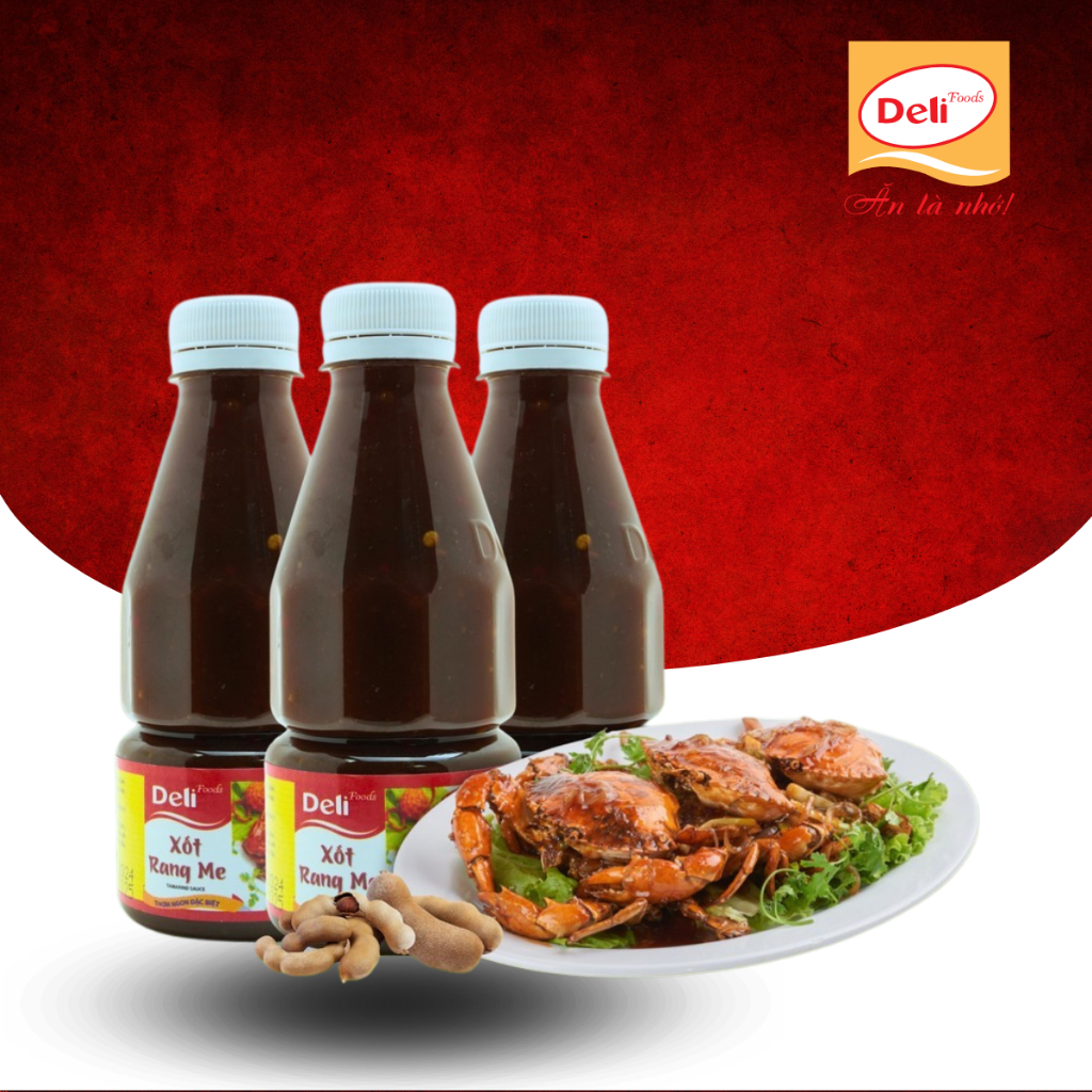 Xốt rang me Deli Foods 280g, Gia vị nấu ăn nêm sẵn, cút lộn xào me, cua rang me, hải sản rang me